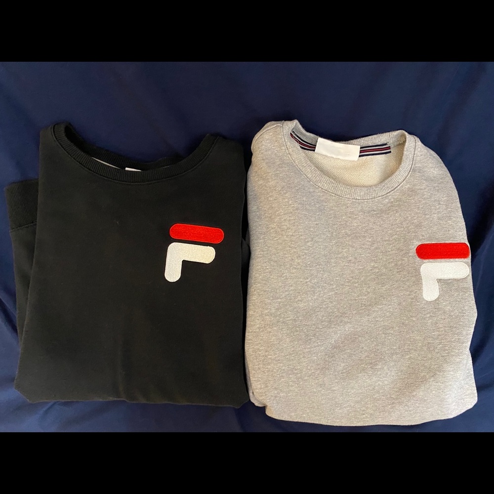 Fila black and gray hoodie (bundle of 2)